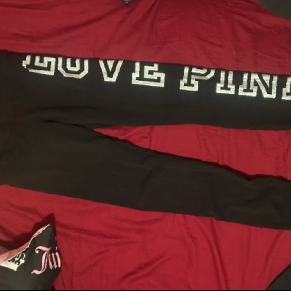 PINK Victoria's Secret Black Lounge Pants